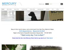 Tablet Screenshot of mercurywine.com
